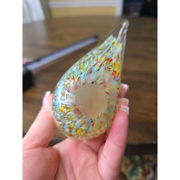 Hand Blown Art Glass Long Tail Rooster Figurine/Multicolored - Picture 16 of 16